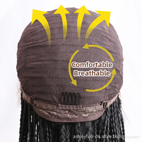 Julianna Top Quality 13*3 Braid Wig For Black Women Wholesale Prices Synthetic Fiber Lace Front Wig Hair Wigs